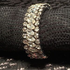 Elegant Silver Crystal Bracelet